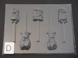 470sp Loveable You Chocolate Candy Lollipop Mold FACTORY SECOND